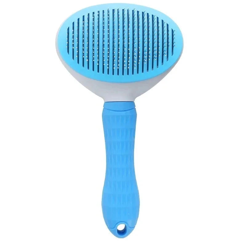 Dog Grooming Brush with Easy Clean Button.