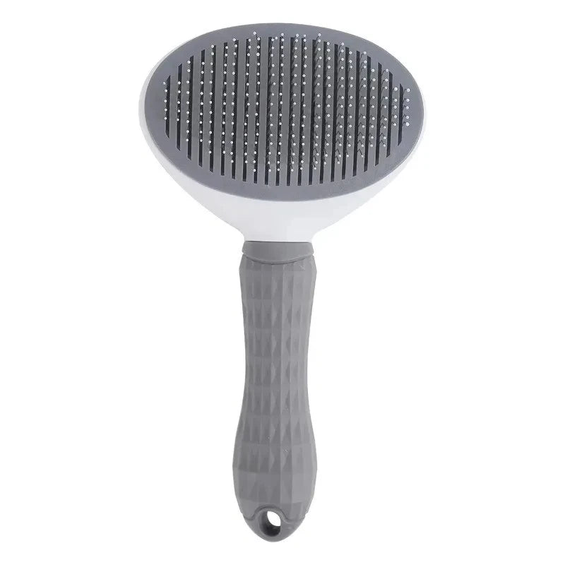 Dog Grooming Brush with Easy Clean Button.