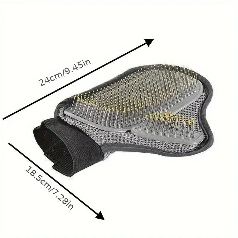 Gentle Deshedding Pet Grooming Glove.