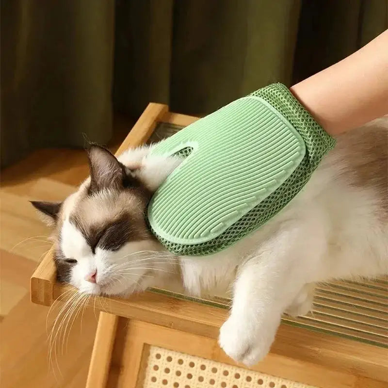 Pet Grooming Glove Efficient Cat Dog Hair Remover.