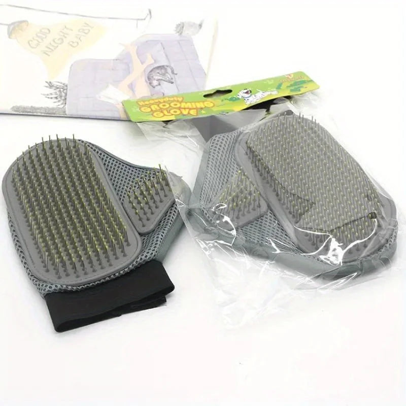 Gentle Deshedding Pet Grooming Glove.