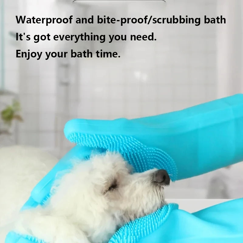 Pet Grooming Cleaning Gloves.