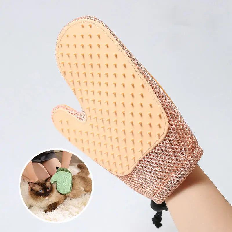 Pet Grooming Glove Efficient Cat Dog Hair Remover.